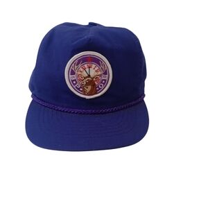Kids Blue Cap with Purple Trim
